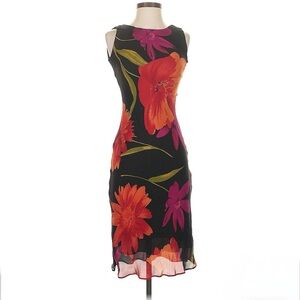 Cache Vintage Silk Floral Dress 2
